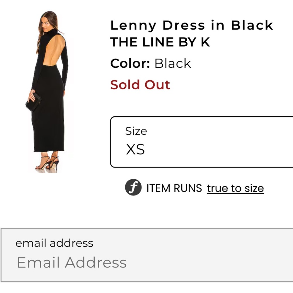 The Line by K Backless Black Dress